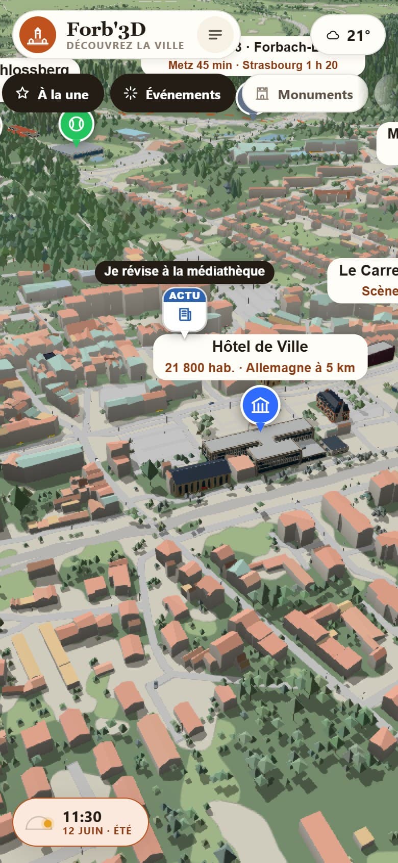 Forb'3D sur smartphone : la ville en 3D dans le navigateur, sans application